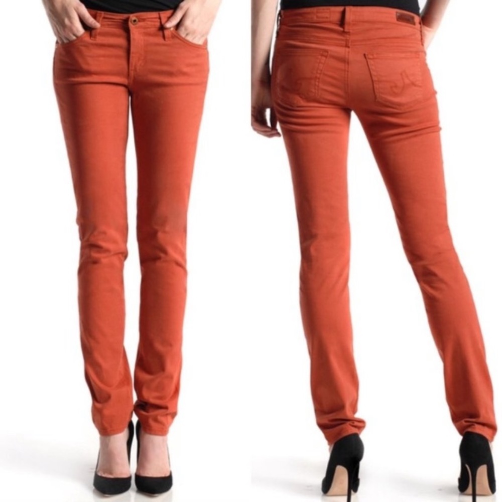 AG Jeans - The Stilt Cigarette Leg Burnt Orange - Picture 1 of 8